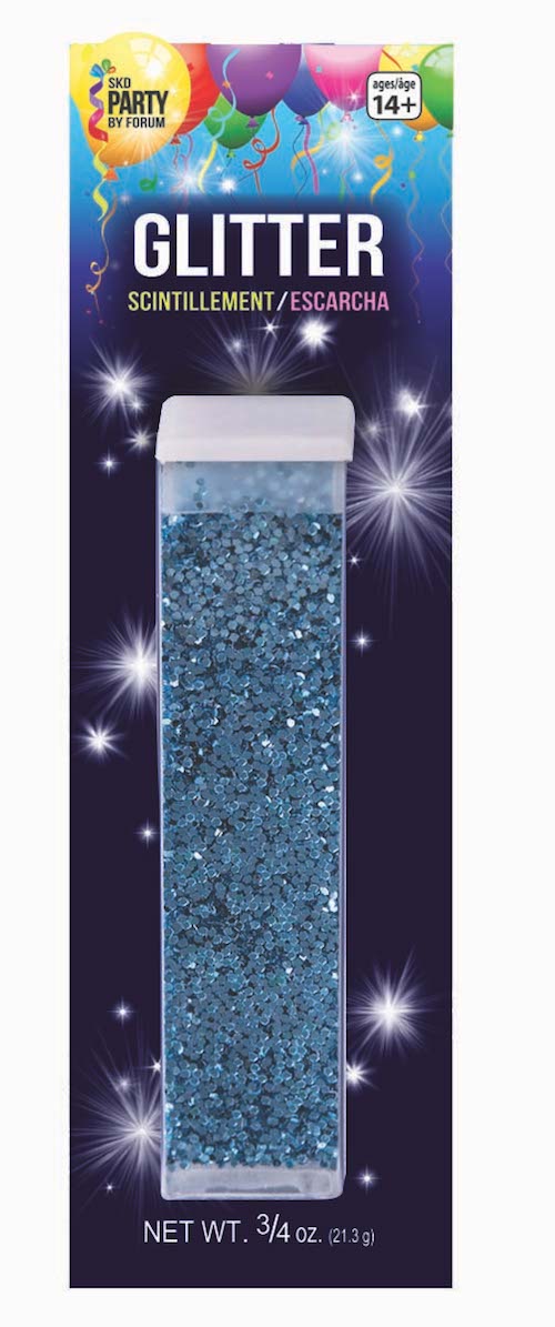 3/4 oz Tube Glitter Light Blue