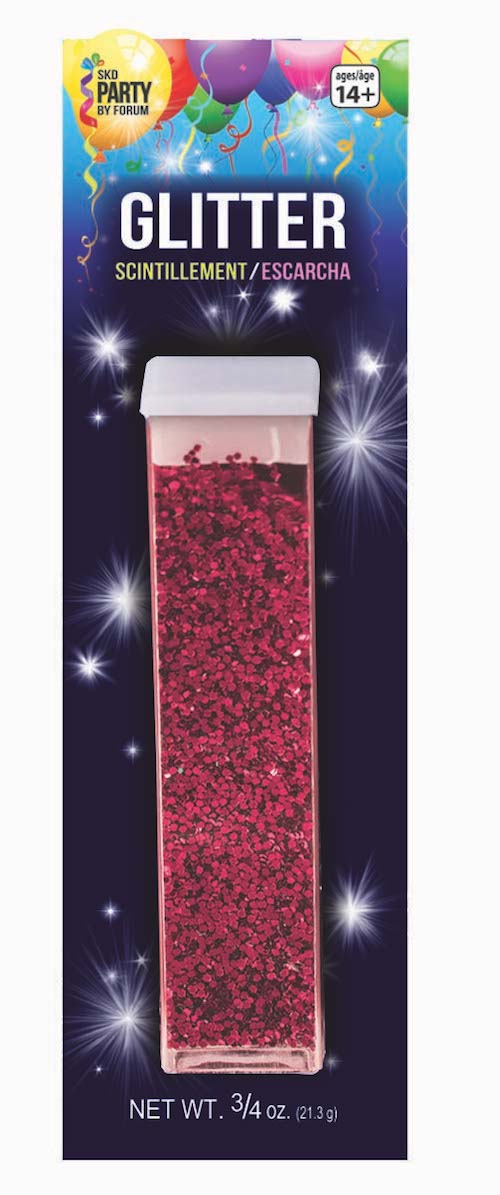 3/4 oz Tube Glitter Red