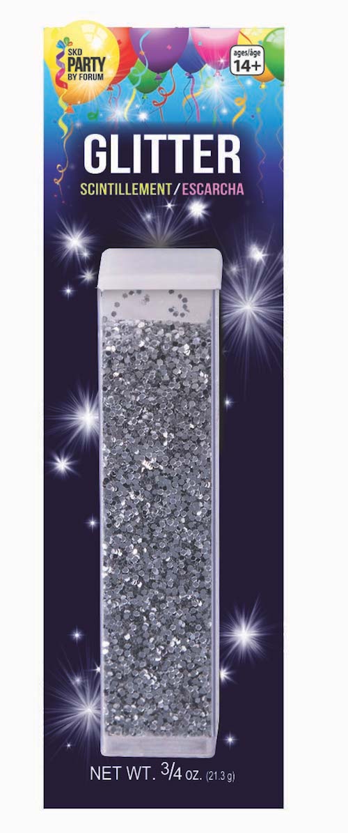 3/4 oz Tube Glitter Silver