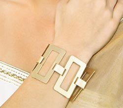 Grecian Square Bracelet Gold