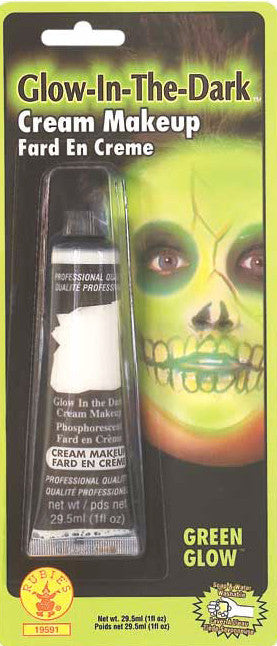 Glow in the Dark Green Cream Makeup