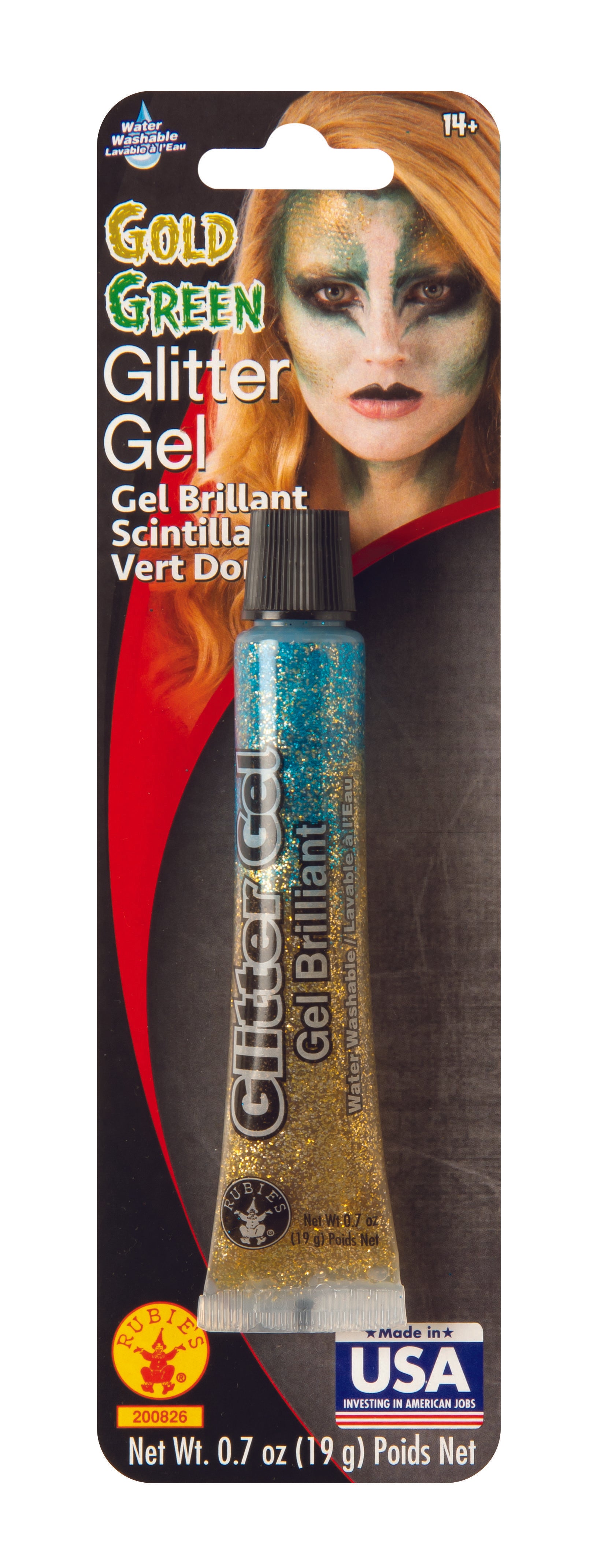 Glitter Gel - Gold/Green