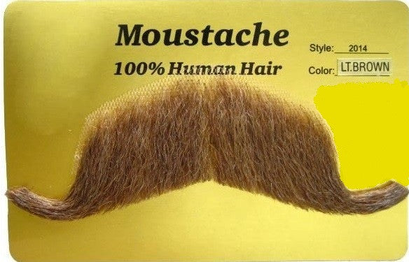 Colonel Major Moustache Light Brown - Mystique Costumes