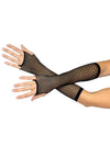 Triangle Net Fingerless Gloves Black