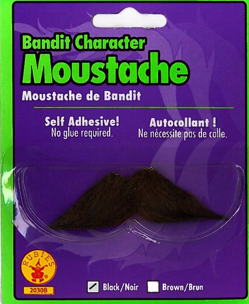 Bandit Moustache Black