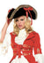 Pirate Hat With Thick Gold Trim and Side Ribbons