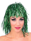 Short Tinsel Wig Green