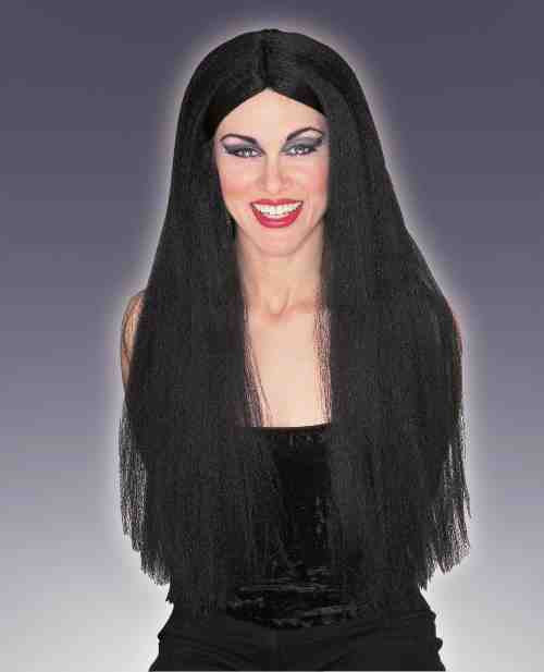 30" Extra Long Wig Black