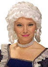 Colonial Woman Wig White