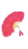 Marabou Feather Fan Hot Pink