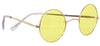 70's Round Glasses Yellow