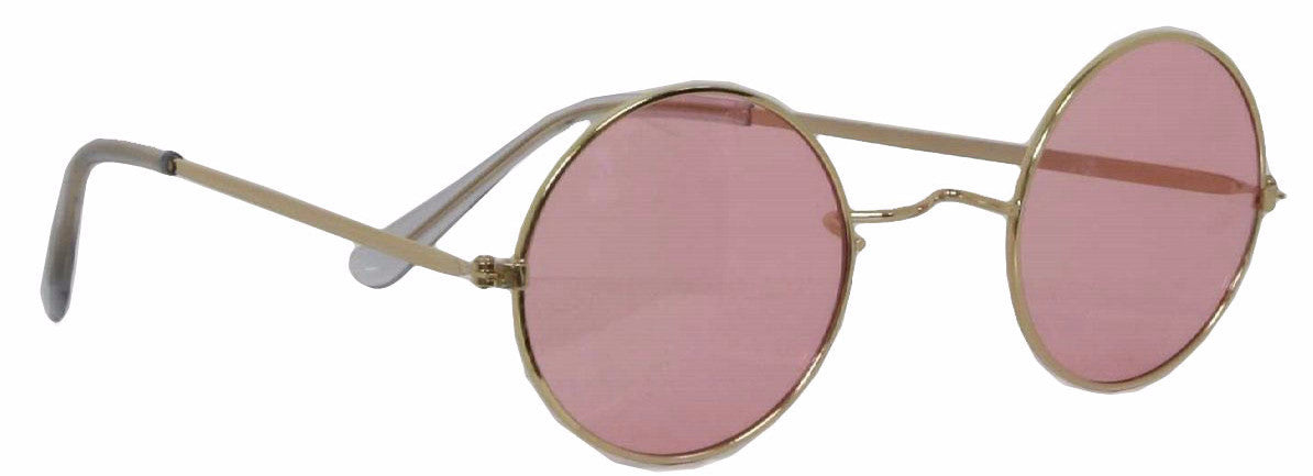 70's Round Glasses Pink