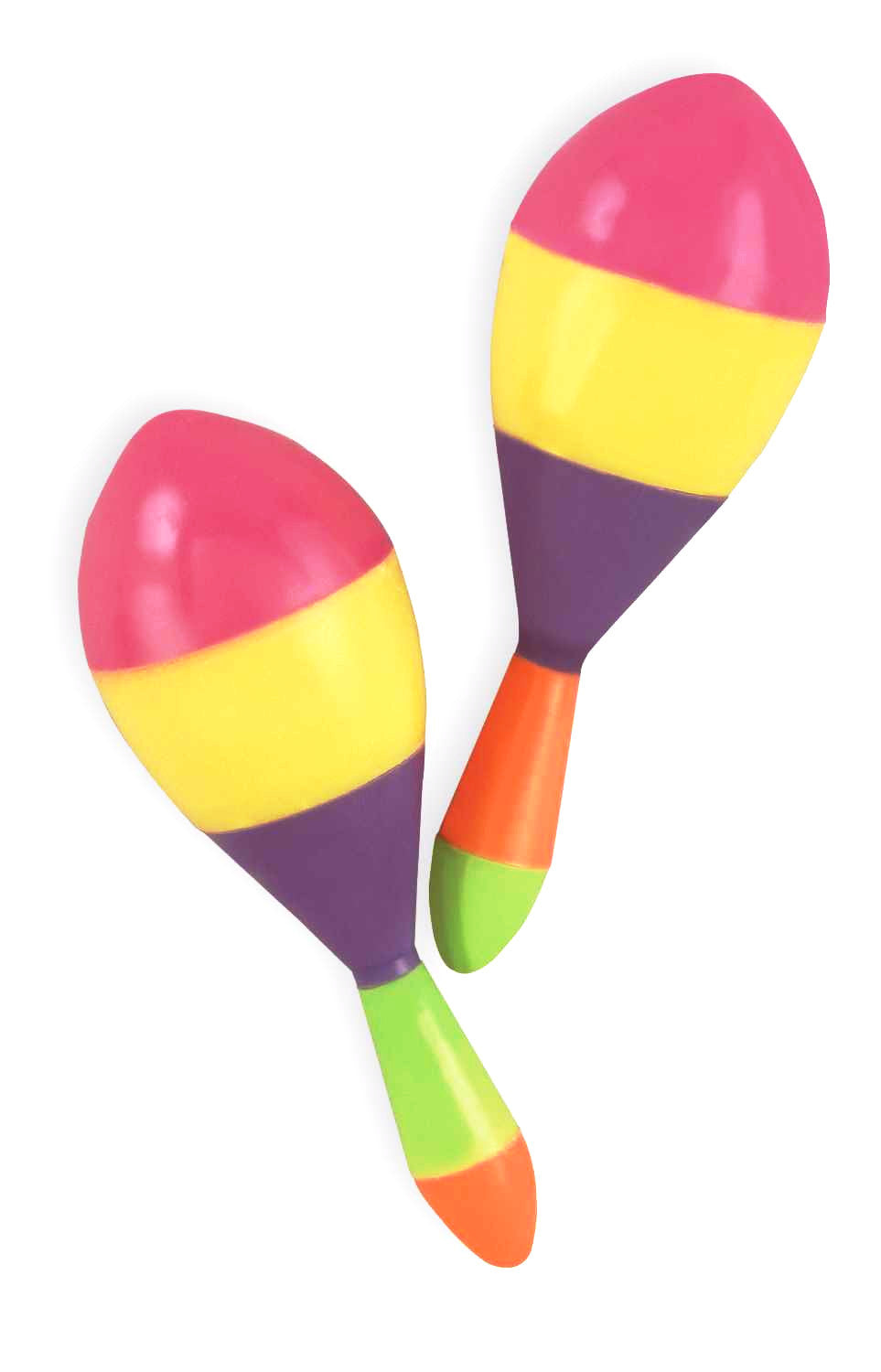 Plastic Maracas Assorted Colors