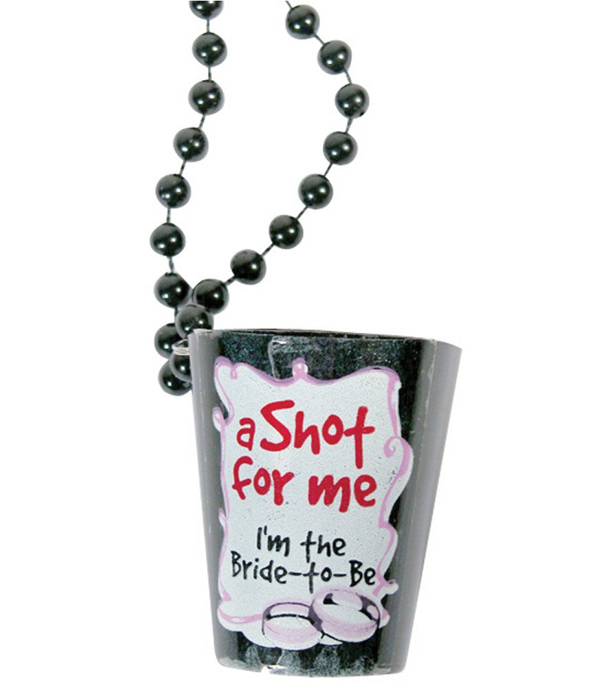 Bachelorette Shotglass Necklace Black
