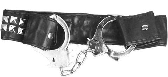Studded Belt with Handcuffs