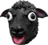 Sheep Black Mask
