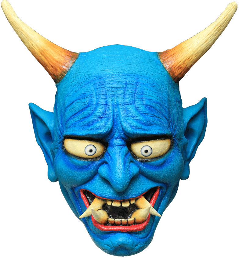 Oni Demon Blue Mask