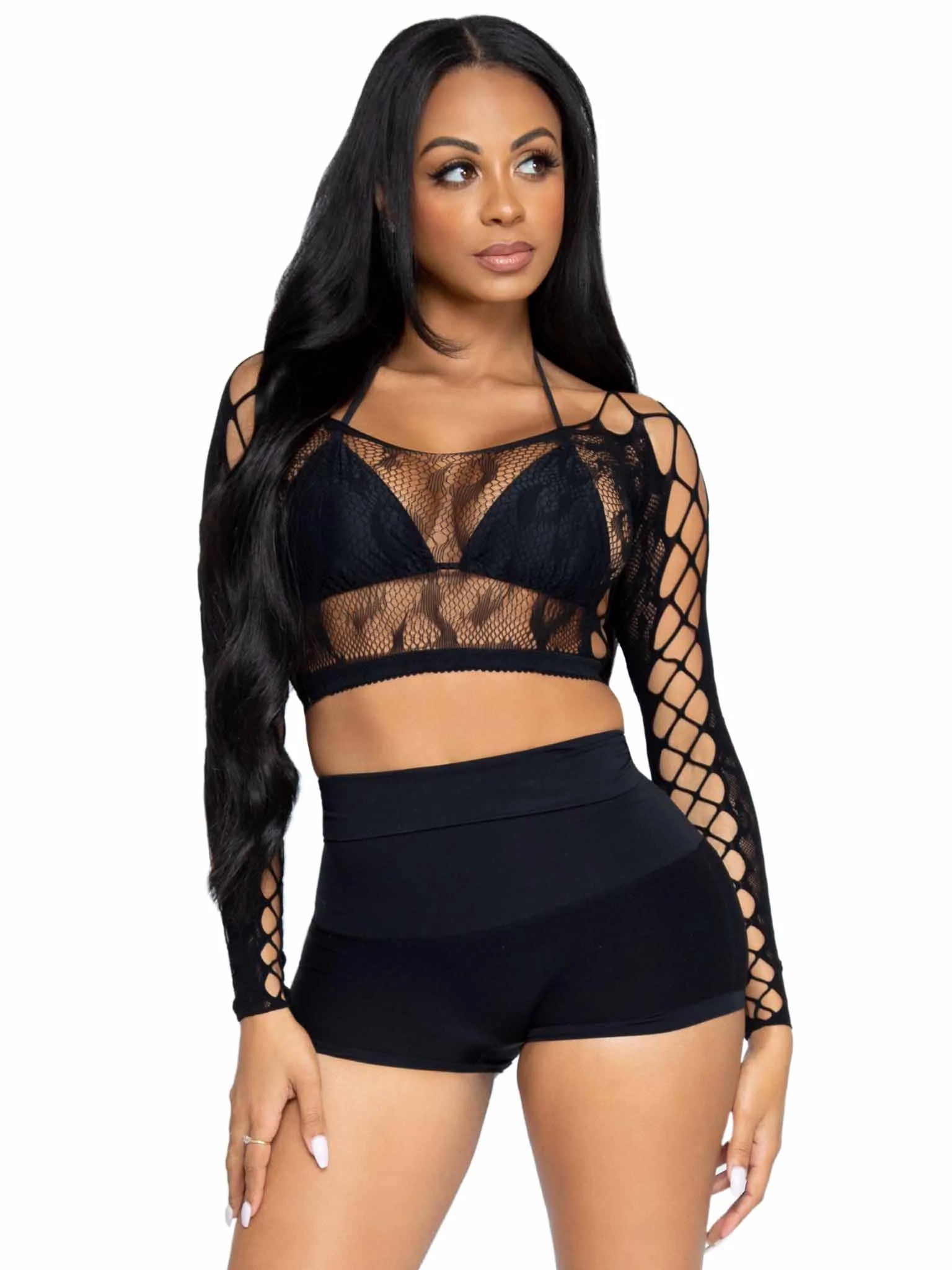 High Waist Shapewear Boyshorts Black