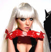 Lady Gaga Red Gloves with Studs & Bow