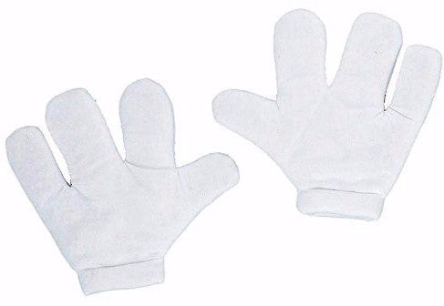 Foam Cartoon Mitts White