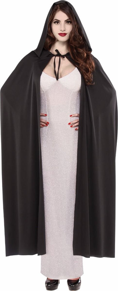 Full Length Cape with Hood Black