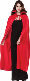 Full Length Cape with Collar Red