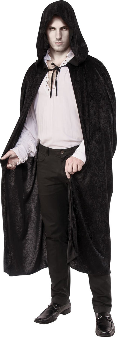 Full Length Cape with Hood Black