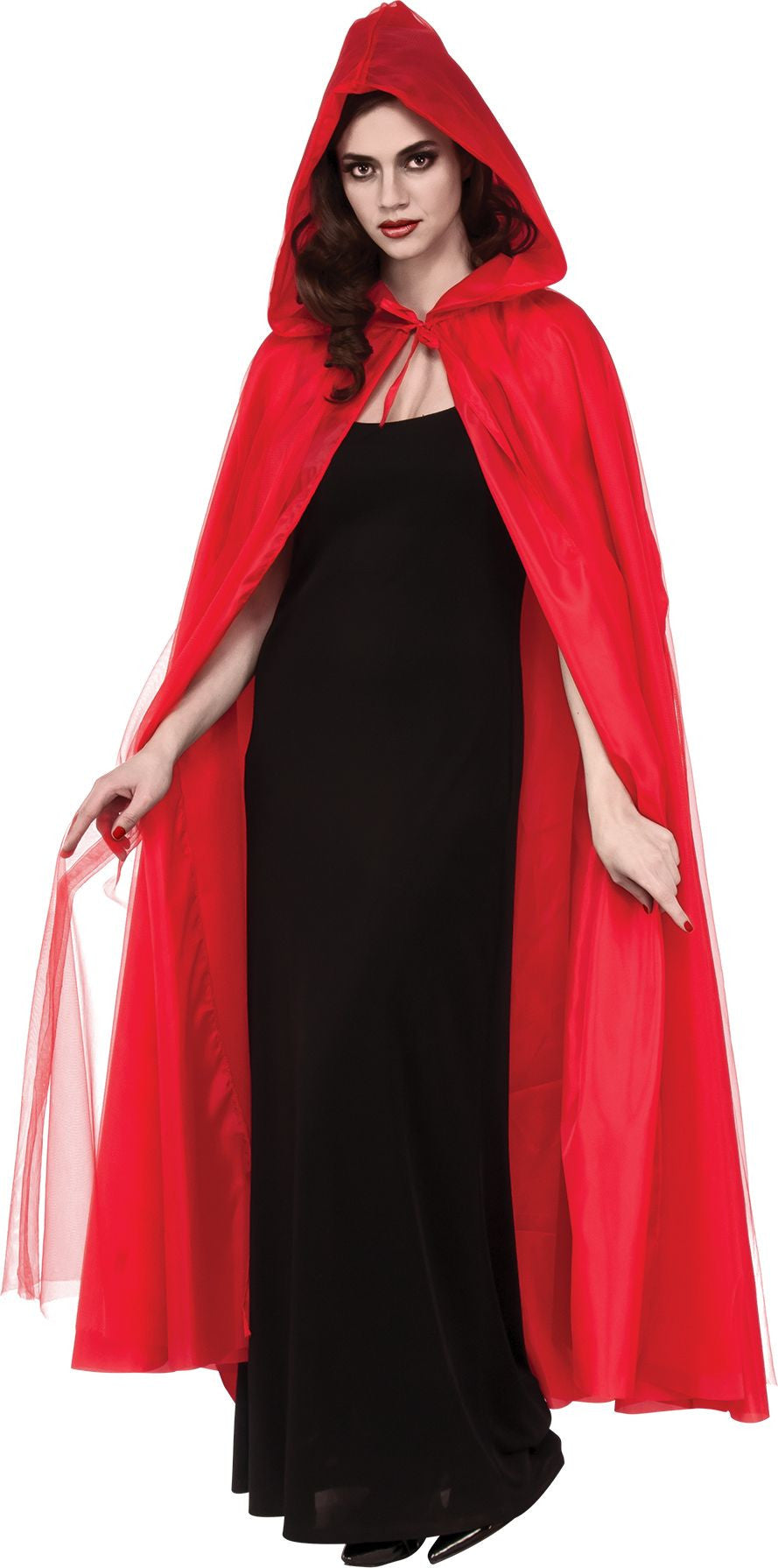 Full Length Cape with Hood Red