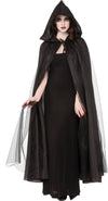 Full Length Cape with Hood Black