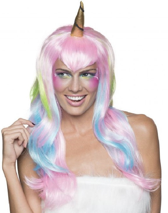 Unicorn Fairy Wig Pink/Blue