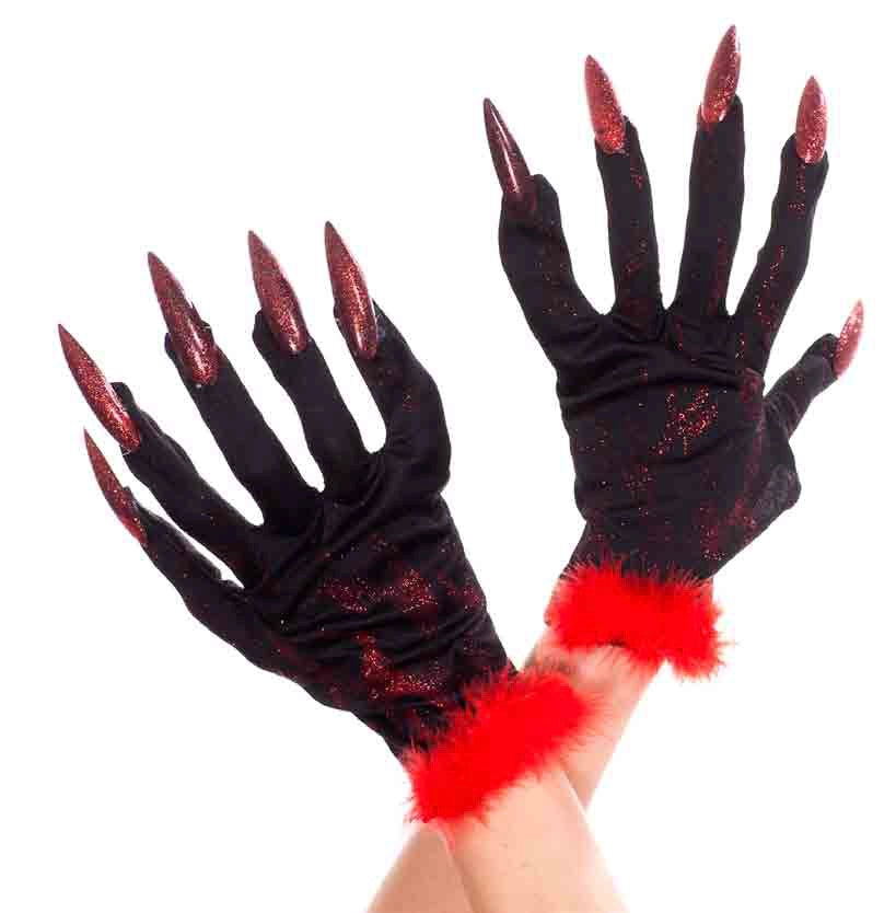 Devil Gloves With Nails