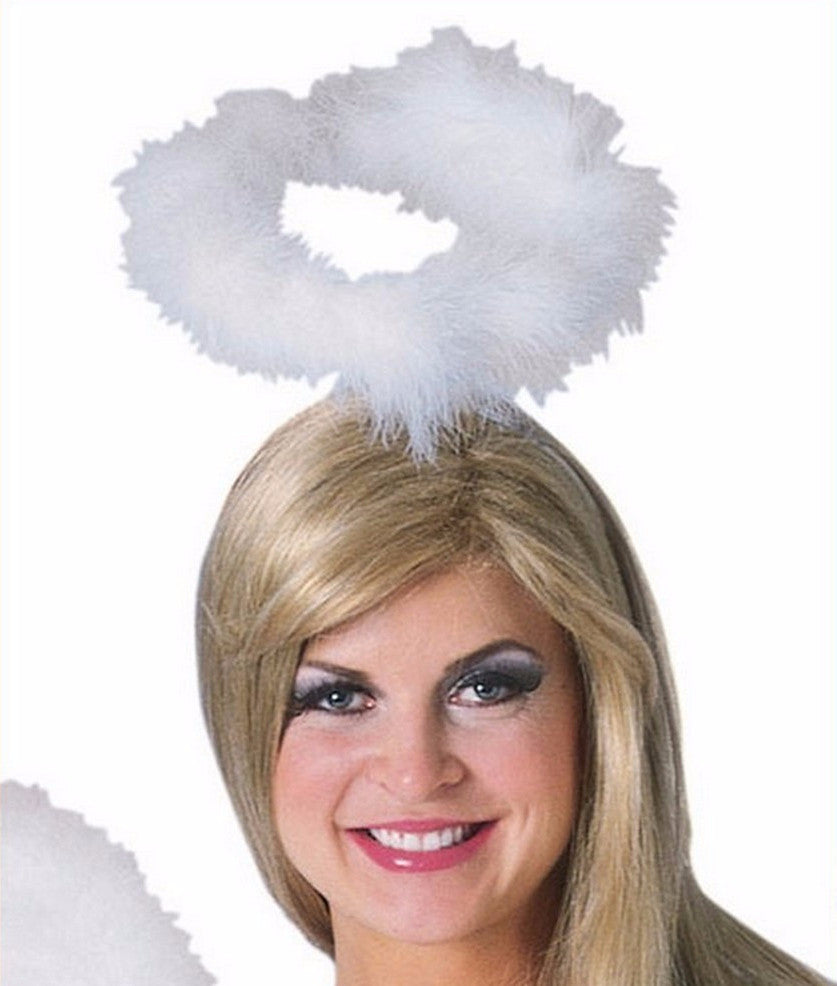 White Marabou Halo