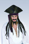 Pirate Hat with Attached Dreads