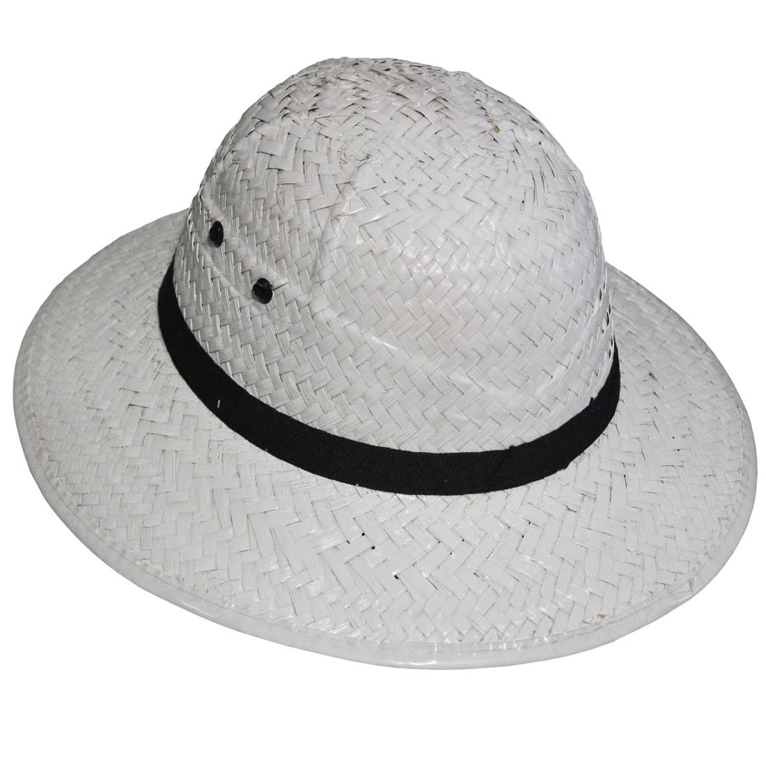 Pith Helmet White Straw
