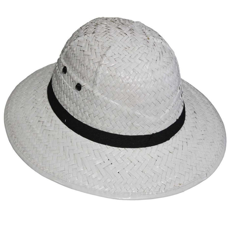 Pith Helmet White Straw