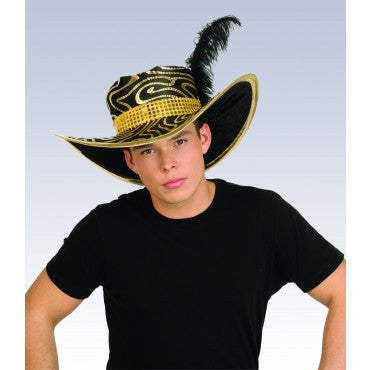 Slammin Pimp Hat Black/Gold