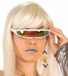 Futuristic Cyborg Glasses White