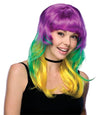 Mardi Gras Tri-Color Wig