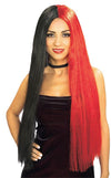 Gothic Wig Red/Black