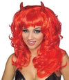 Fabulous Devil Wig Red with Horns