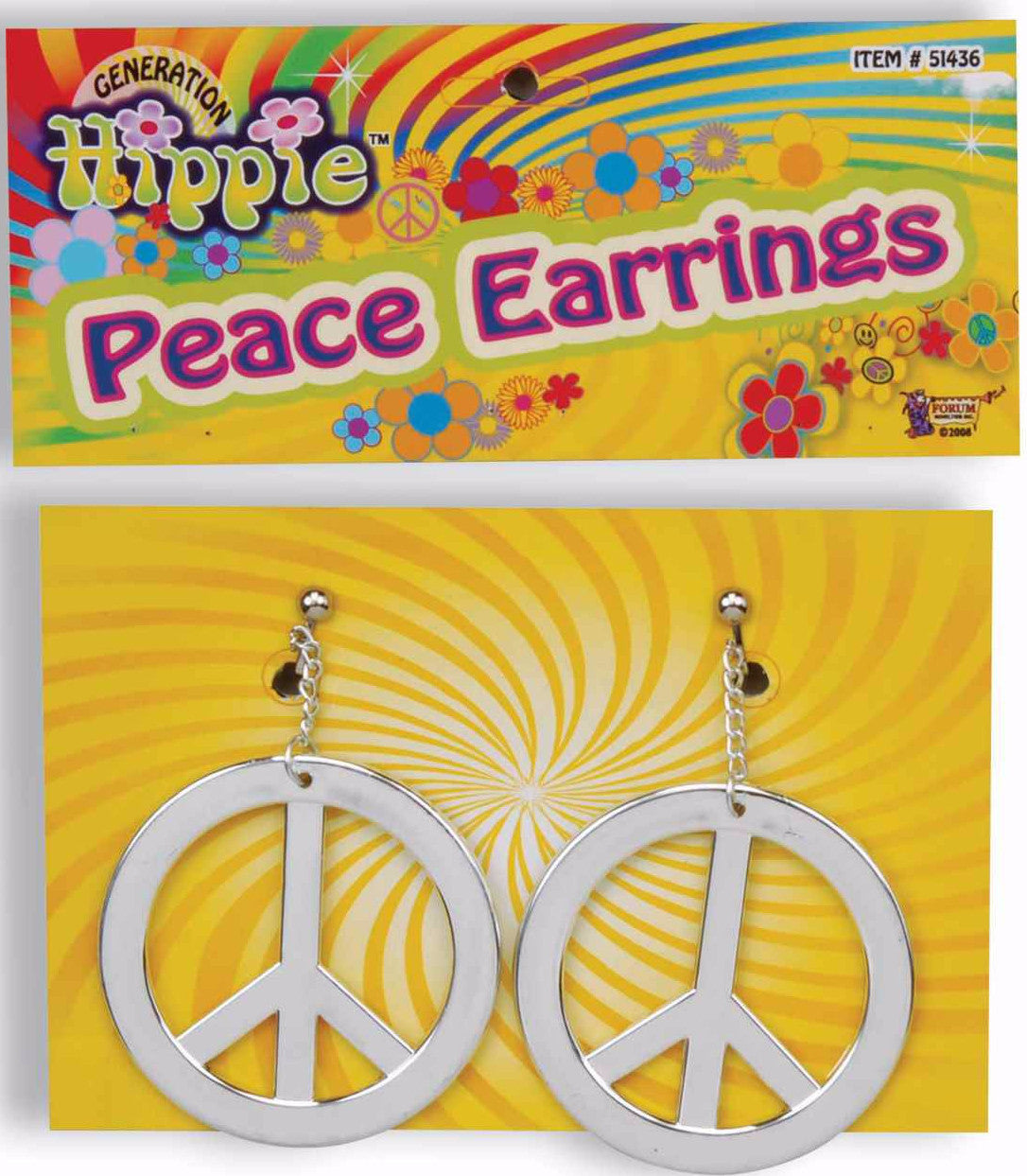 Peace Earrings Silver