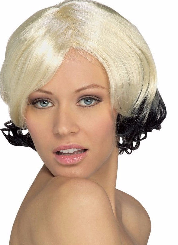Sassy Two Tone Wig Blonde/Black