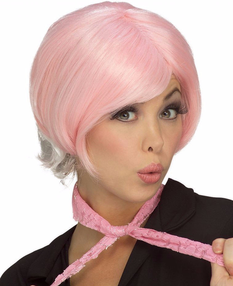 Old School Two Tone Wig Pink