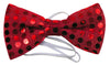 Sequin Bow Tie Red