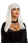 Glitter Vamp Wig White