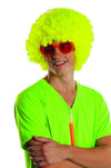 Rave Afro Wig Neon Yellow