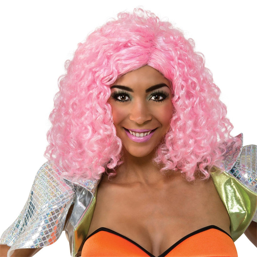 Pink Curly Wig