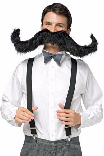 Super Stache Black 30"