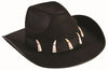 Cowboy Hat With Teeth Brown