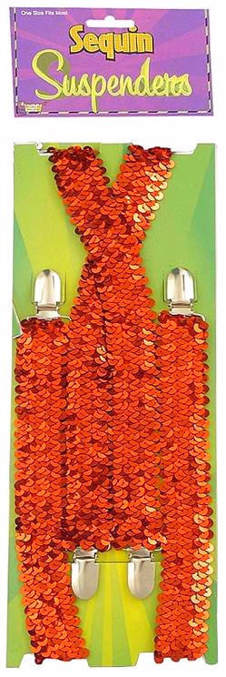 Red Sequin Suspenders